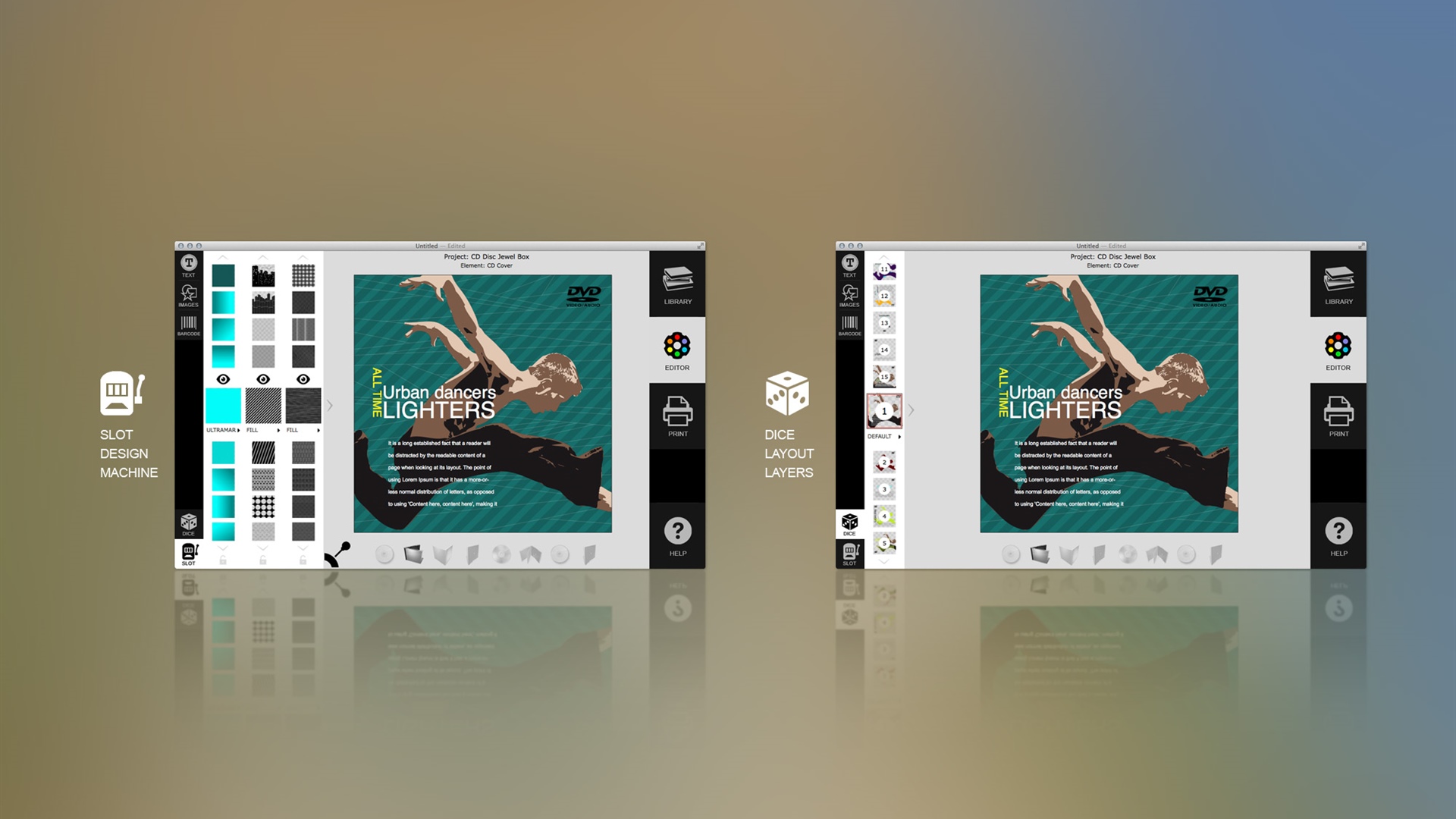 Revolver CD Cover - slot design background machine